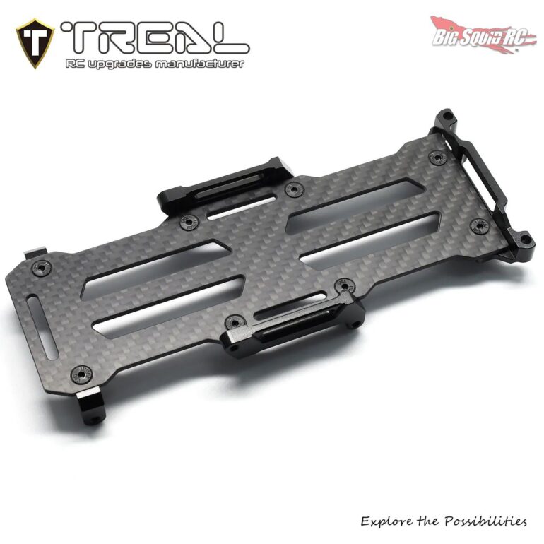 Treal LCG Aluminum Carbon Fiber Battery Tray - Losi LMT