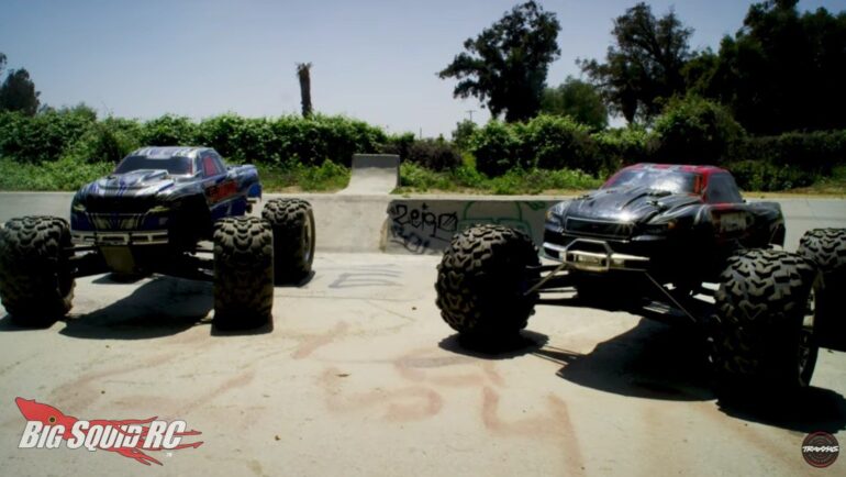Traxxas Nitro Skate Park Showdown Revo 3.3 T-Maxx 3.3 Video