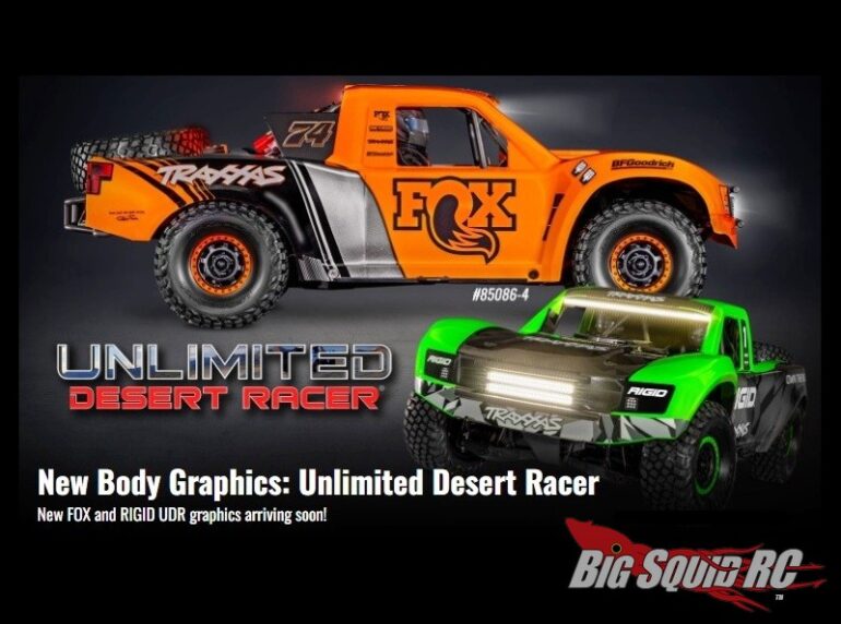 Traxxas Unlimited Desert Racer New Livery Fox Rigid