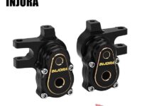 Injora Black Brass Steering Knuckle Set for TRX-4M Diamond Axles