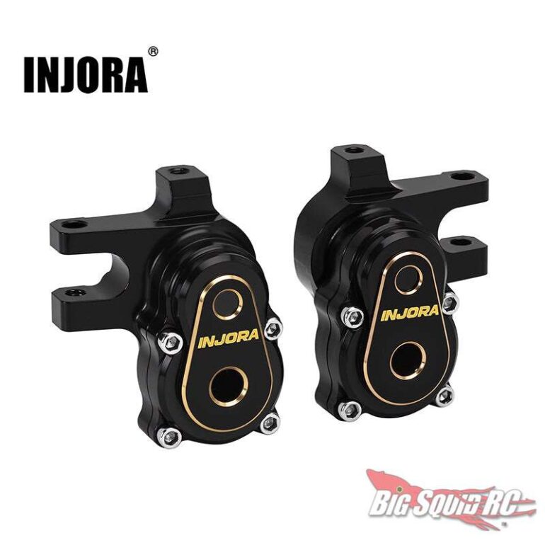 Injora Black Brass Steering Knuckle Set for TRX-4M Diamond Axles