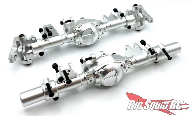 Racers Edge Silver Aluminum Axle Housing Set CEN Ford F-450