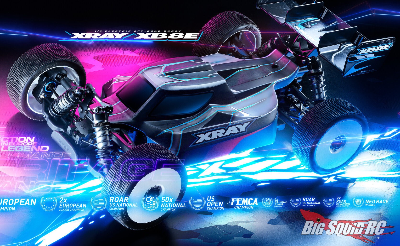 XRay 1/8 2026 XB8E Buggy Kit « Big Squid RC – RC Car and Truck
