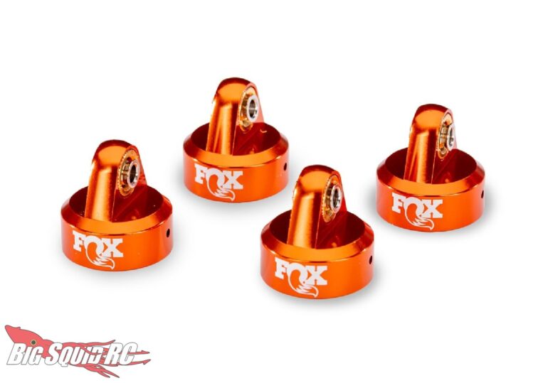 Traxxas Fox Orange Aluminum GTR Shock Caps
