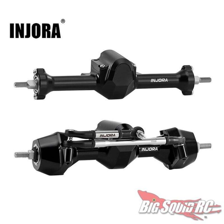 Injora Stock Width Axle Set with Brass Steering Knuckles - SCX30