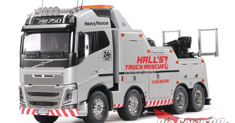 Tamiya 1/14 Volvo FH16 Globetrotter 750 8×4 Tow Truck (Silver