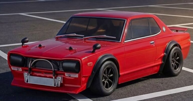 Kyosho Hakosuka-Style Light Cover Set For Their 1/10 Nissan