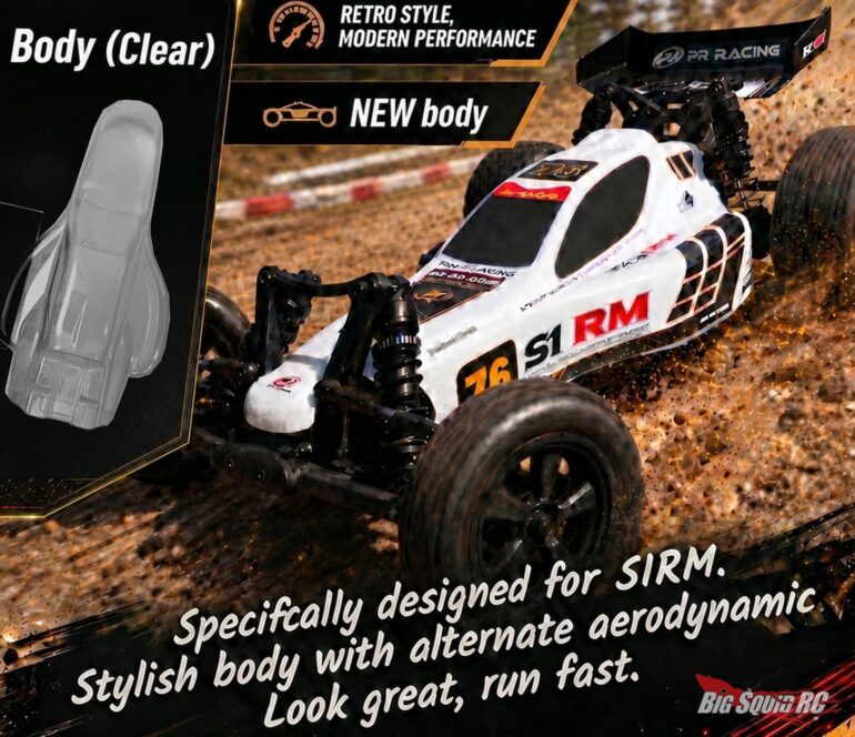 PR Racing RC S1 RM V2 Vintage Clear Body
