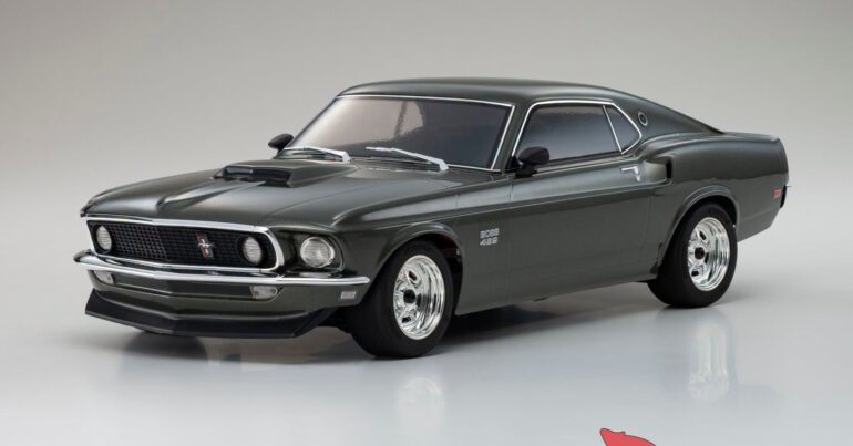Kyosho Mustang Boss 429 1969 Fazer FZ02 : la muscle car RTR à carrosserie clipless