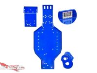 Team Associated Vintage RC10 Blue Powder Coated Chassis Set