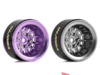 Injora 1-inch Turbine Deep Dish Micro Crawler Wheels with Negative 4pt7 Offset