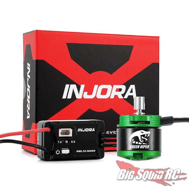 Injora MBL32-NANO Brushless ESC and 1616 4800KV Green Viper Motor - SCX30