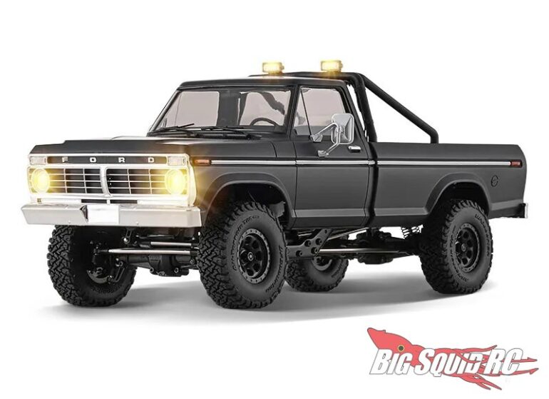 NEW! 1312 Brushless Motor NEW! Independent Brushless ESC NEW! Independent Receiver Officially Licensed Ford F-100 Body Officially Licensed BFGoodrich KO3 Tires Highly Detailed Scale Exterior & Interior All-New FCX18 II Low Center-Of-Gravity Chassis Full Light System With Multiple Modes Two-Speed Transmission Magnetic Quick-Release Body System Metal Chassis Rails, Links, Bearings, Gears & Shocks Solid Axle Reverse Transmission Design Extensive Upgrade Parts Available