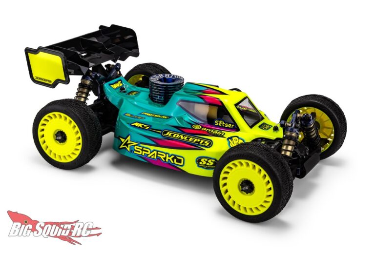 JConcepts S15 styling • Forward cab bias and channeled rear escape • Mid-body Winglets and rear stabilizer kick-up • Cockpit “shark fin” for added stability • Clear polycarbonate with protective film • Includes window mask and decal sheet